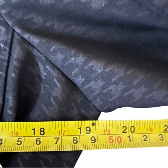 KORS Michael Kors Black Houndstooth utility Jacket trench coat waterproof small - Picture 7 of 11